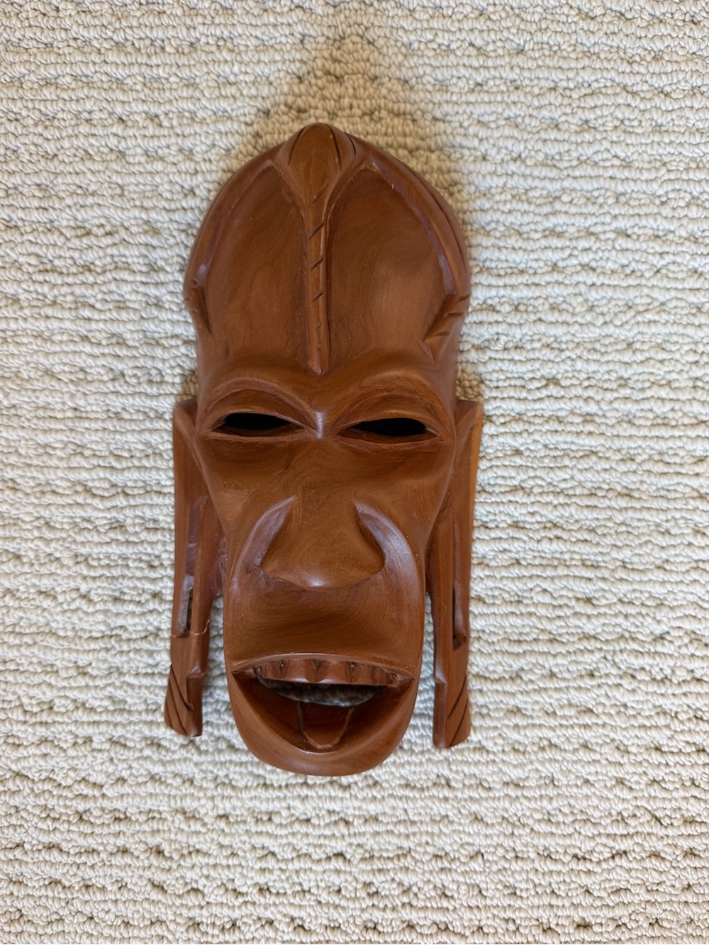 Vintage 1950s Wooden African Art 🦓🌍